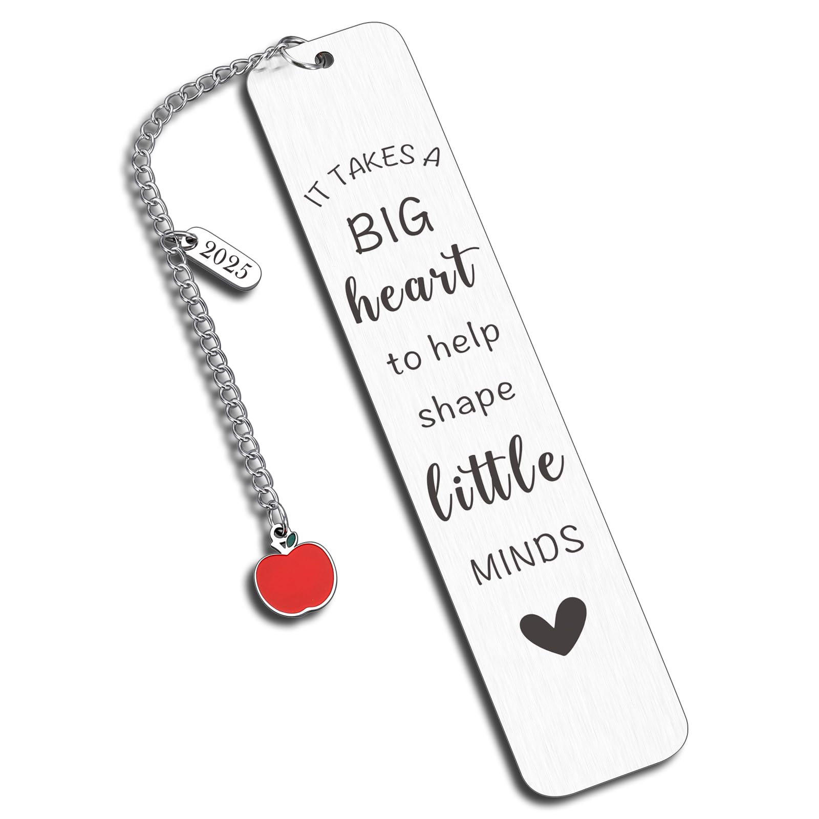 Teacher Bookmark with Chain - Christmas, Graduation Gift for Teachers - Perfect for Back to School & Appreciation