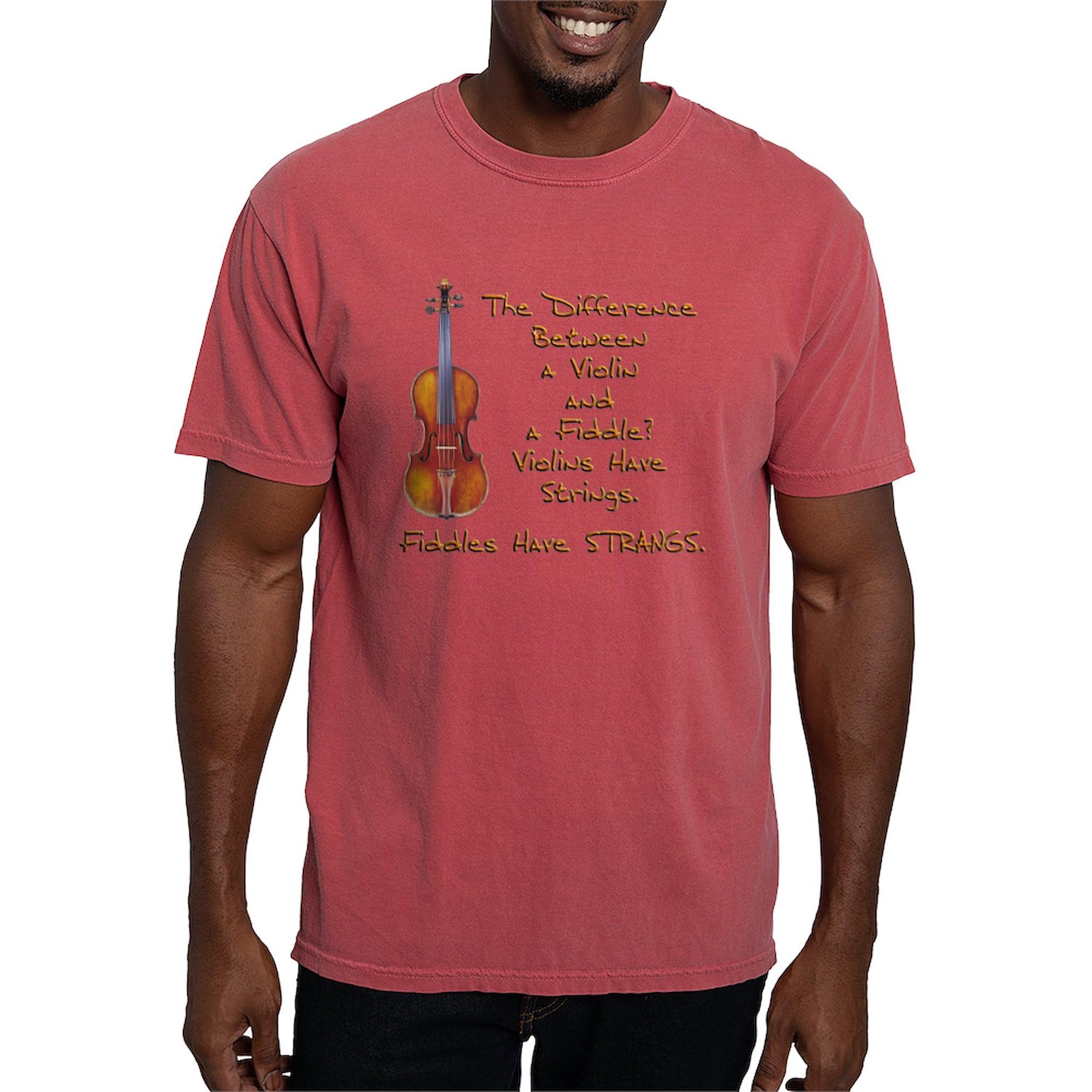 Funny Fiddle Violin T-Shirt for Men | Comfort Colors® Cotton Tee | Perfect for Musicians, Orchestra Members & Music Lovers