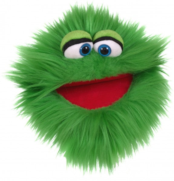 Fluffy Green 20cm Hand Puppet - Soft Plush Animal Toy for Kids (Code 221) | Perfect for Storytelling, Classroom Activities & Imaginative Play