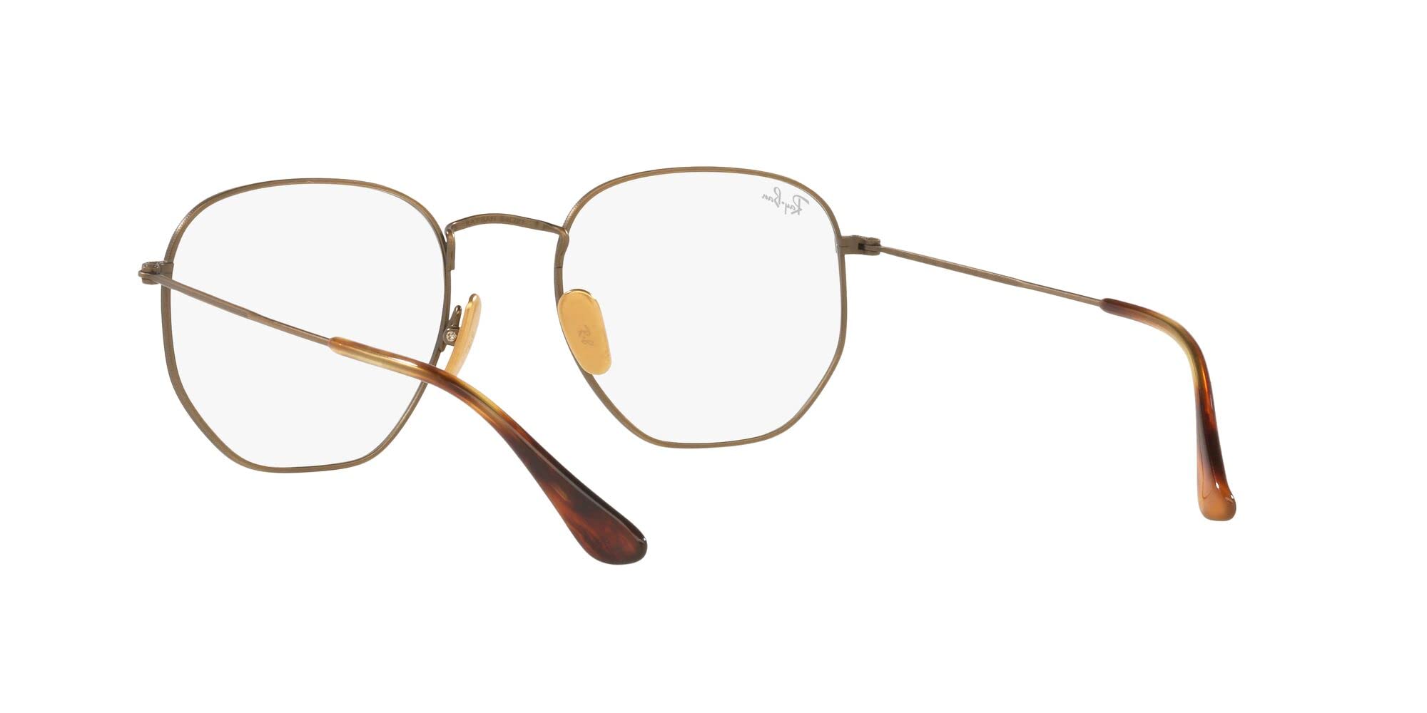 Ray-Ban Rx8148v Hexagonal Titanium Prescription Eyeglass Frames - Lightweight Durable Glasses for Men & Women - Perfect for Reading, Work & Everyday Wear