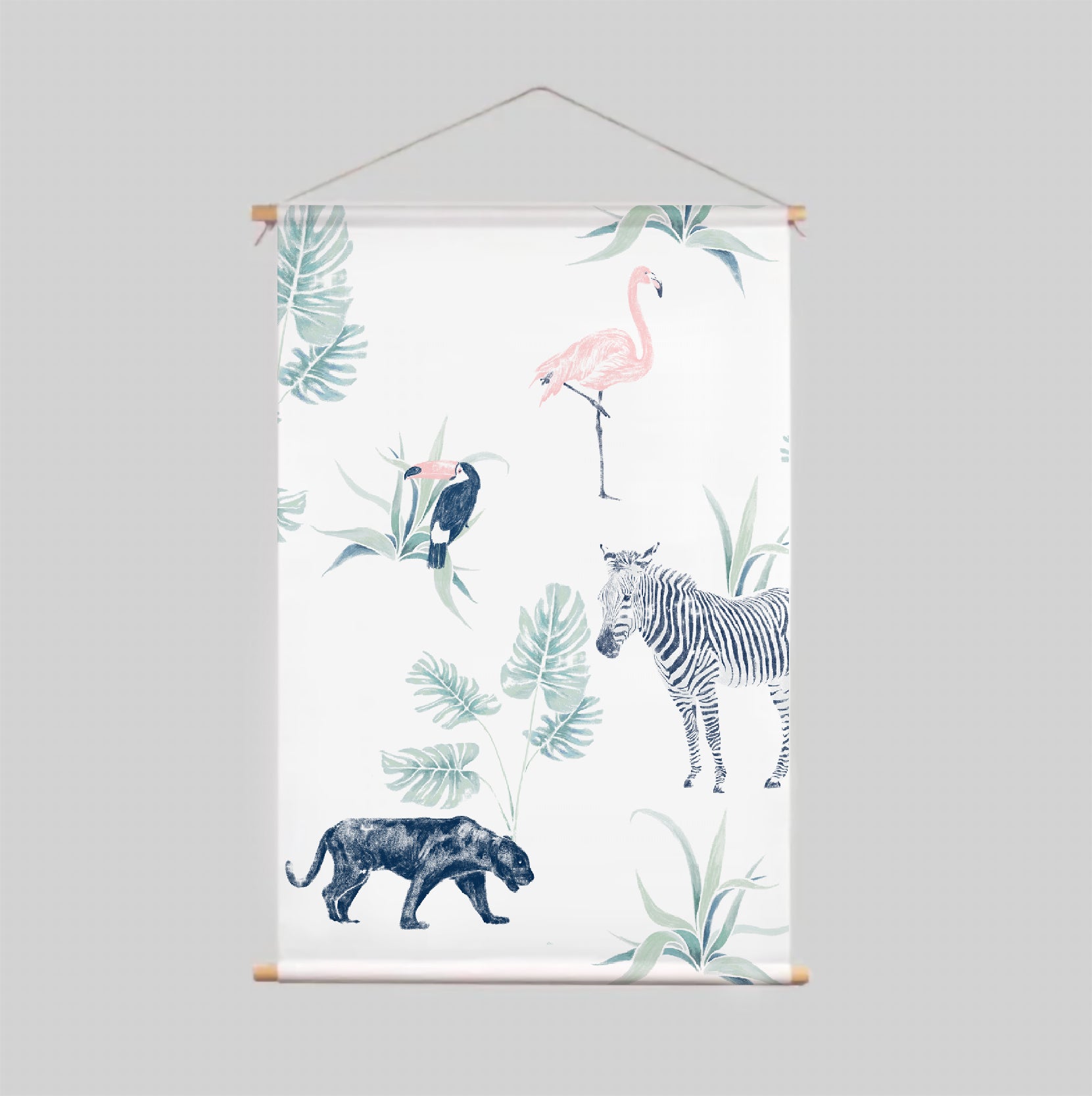 CHIQ SAFARI Textile Poster - Premium Fabric Wall Art for Home & Office Decor - Perfect for Living Room, Bedroom, and Workspace