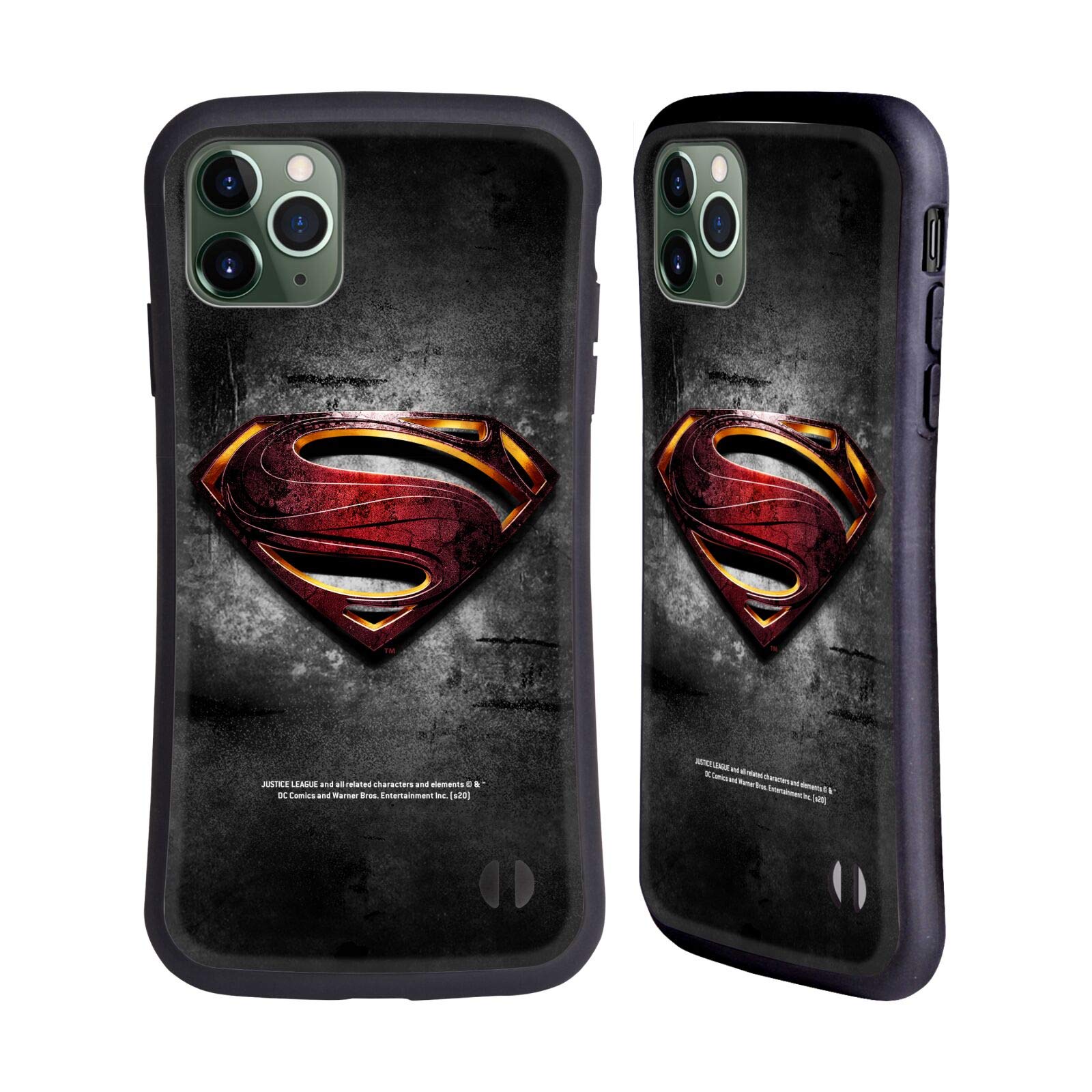 Justice League Movie Man of Steel Superman Logo Hybrid Case for iPhone 11 Pro Max - Durable Protective Cover for Fans & Daily Use
