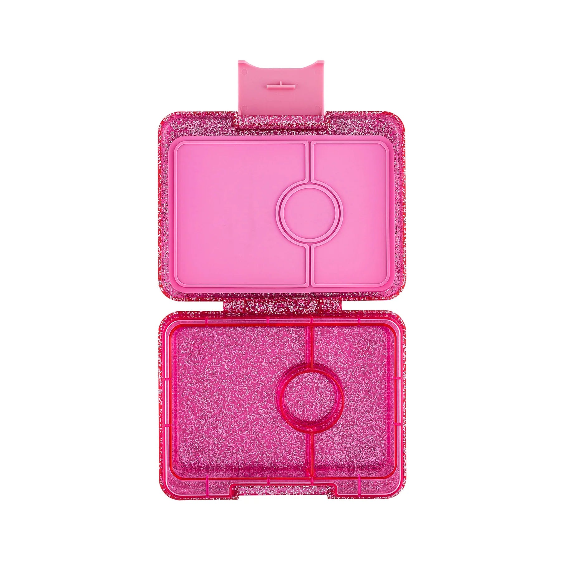 Yumbox Snack Box for Kids - Sparkle Pink Glitter Leak-Proof Bento Lunch Container | Perfect for School, Picnics & Travel | BPA-Free & Eco-Friendly