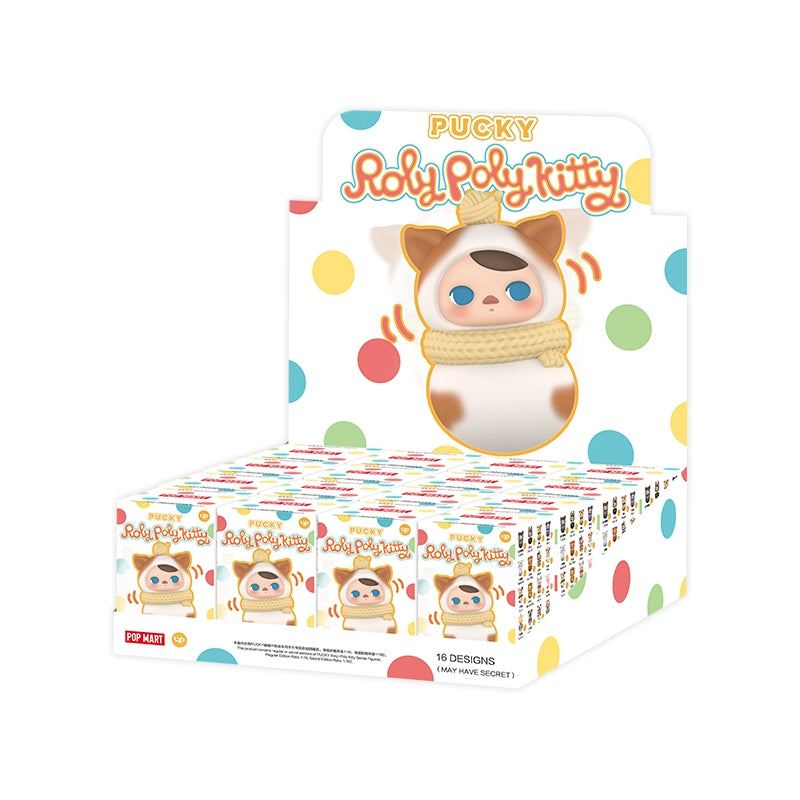 PUCKY Roly Poly Kitty Series Blind Box Figure - Cute Collectible Vinyl Toy for Home Decor, Office Desk & Gift Giving