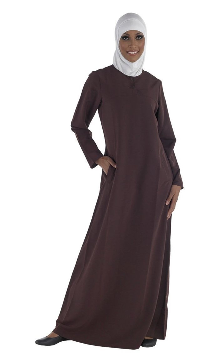Modest Islamic School Uniform for Women - Long Sleeve Abaya Dress with Scarf - Perfect for Muslim Students & Teachers