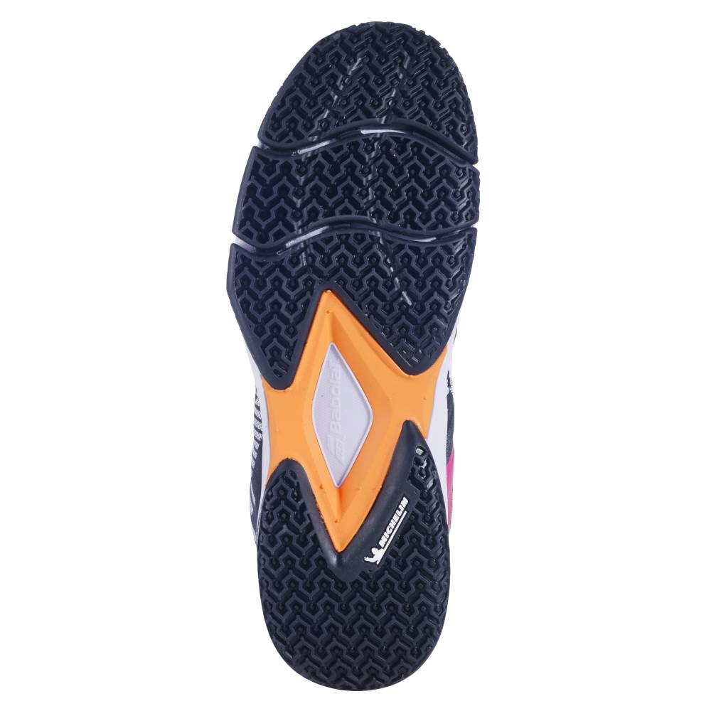 Babolat Sensa Women's Padel Shoes - Lightweight Tennis Shoes for Women with Cushioning & Grip - Black/Pink - Perfect for Padel, Tennis & Court Sports