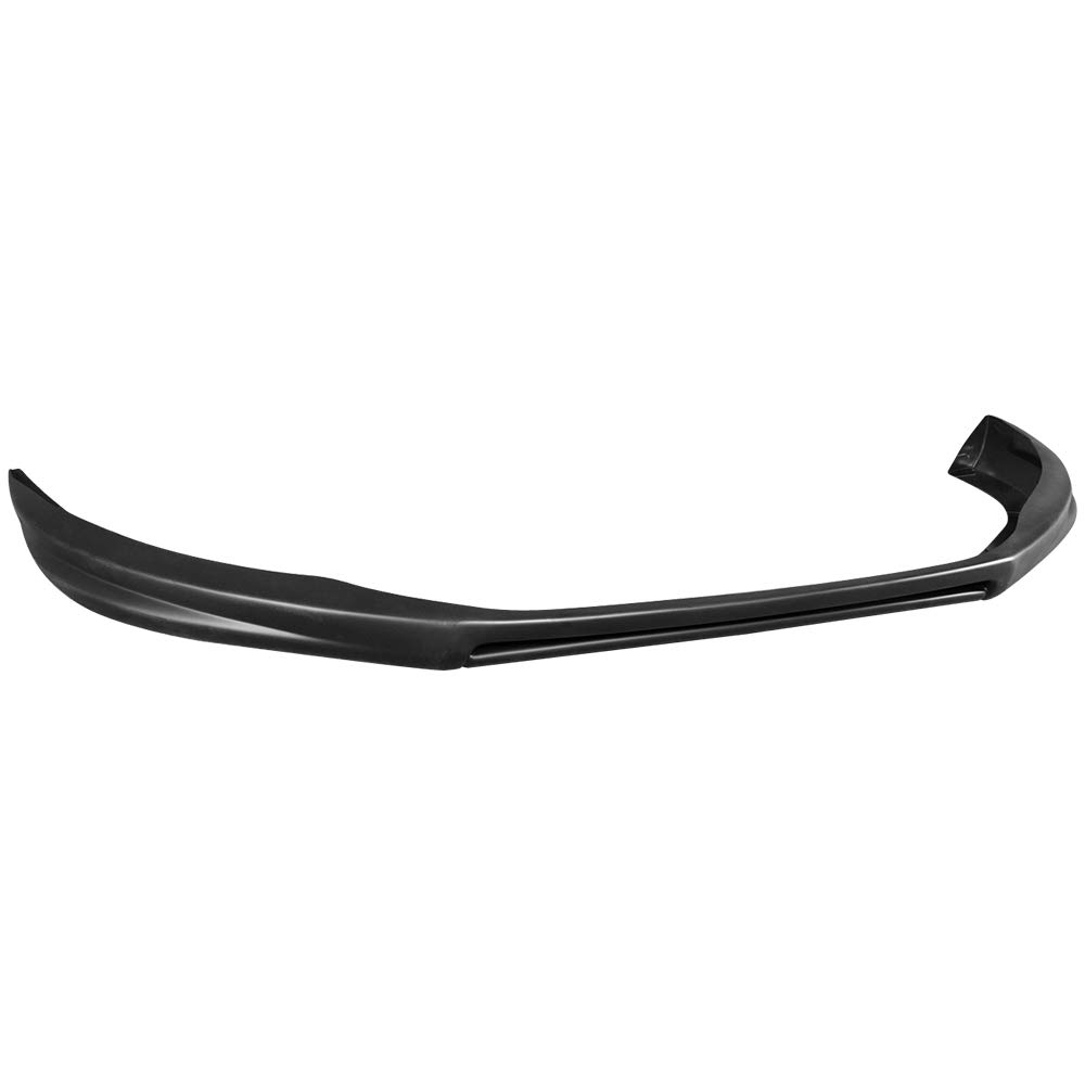 IKON MOTORSPORTS Black Front Bumper Lip Spoiler Splitter for 2009-2012 Volkswagen CC - Euro Style PP Material - Enhances Aerodynamics & Sporty Look - Perfect for Car Enthusiasts & Street Racing