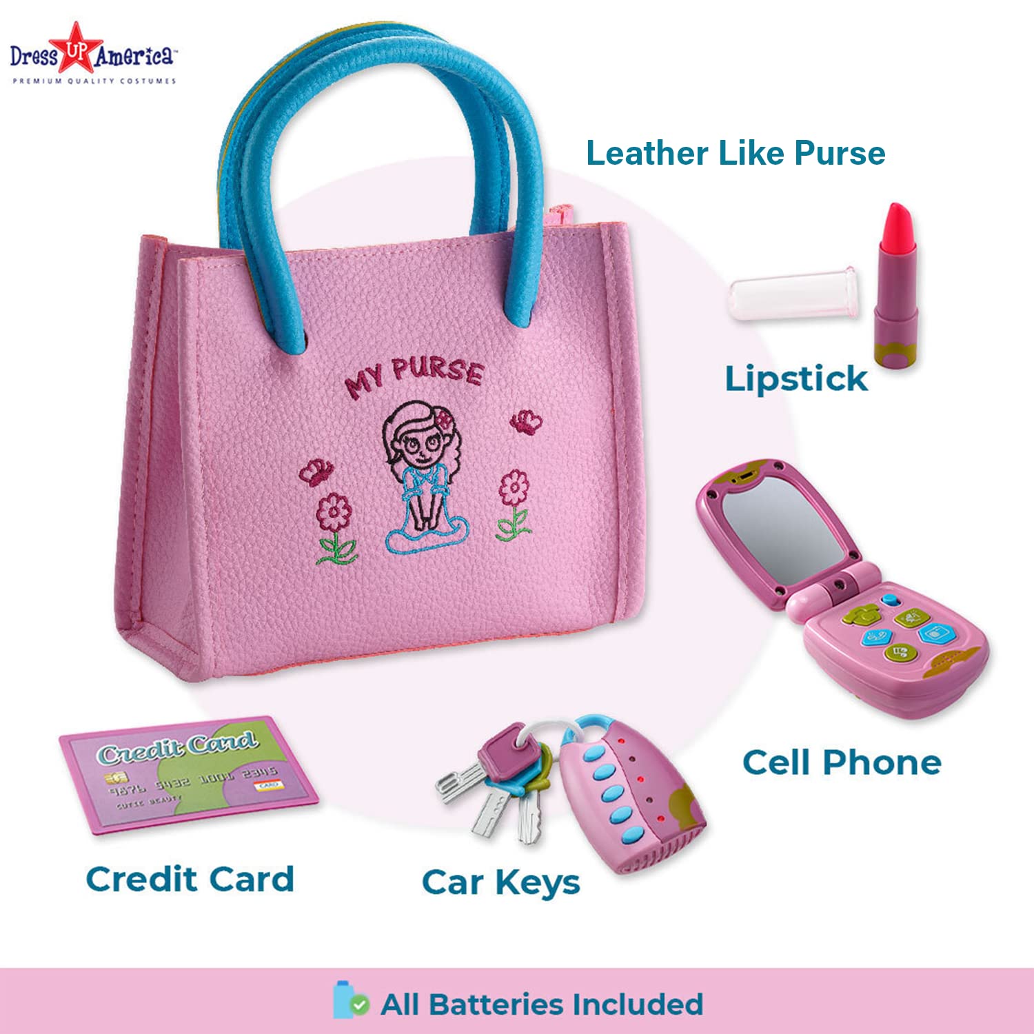 **Toddler Purse for Girls Ages 1-3 - Pretend Play Handbag for Kids - My First Purse Toy for Birthday, Christmas & Party Gifts - Perfect for Dress-Up, Role Play & Imaginative Play**