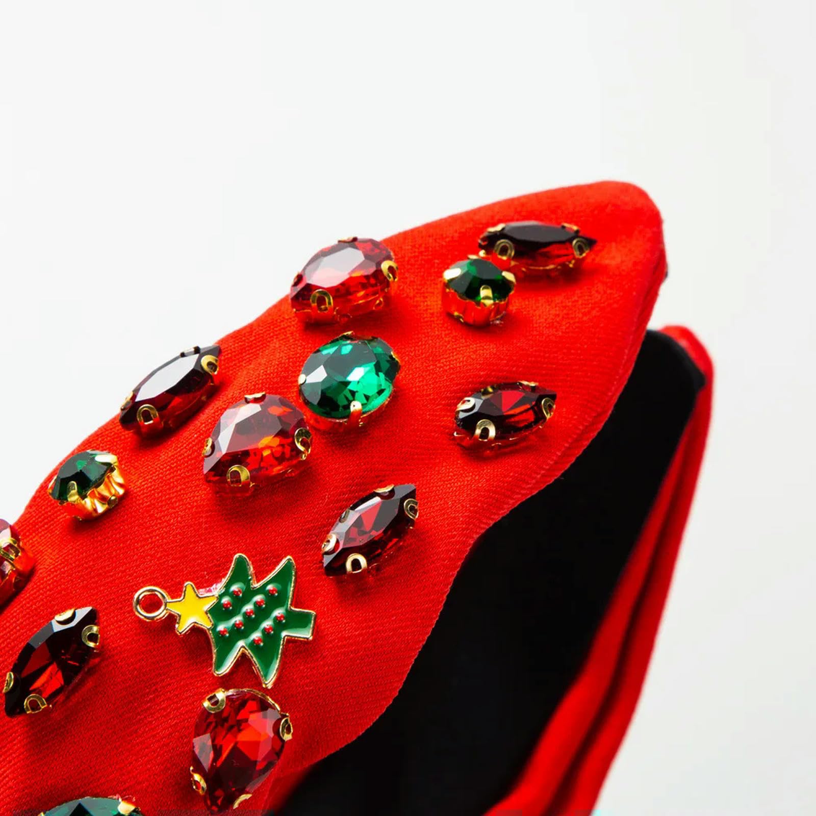 Christmas Headbands for Women & Girls - Cute Cartoon Hair Bands, Hair Bows & Hair Accessories for Holiday Parties & Festive Outfits