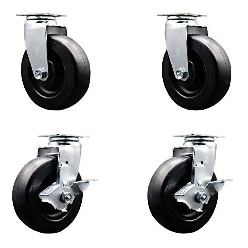 4 Swivel w/2 Top Lock Brakes
