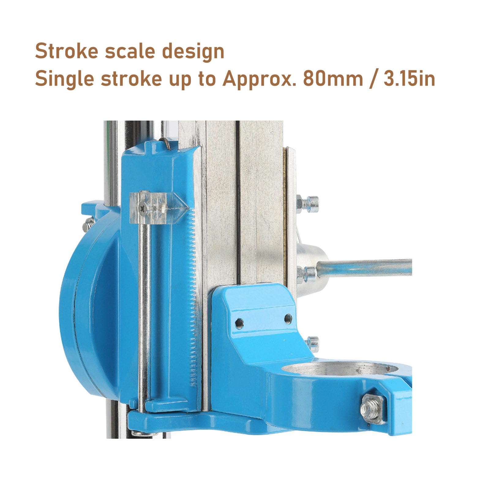 Heavy Duty Electric Drill Stand - Adjustable Floor Drill Press Table with Rotatable Base & Clamp for Precision Drilling | Perfect for Woodworking, Metalworking & DIY Repair Projects
