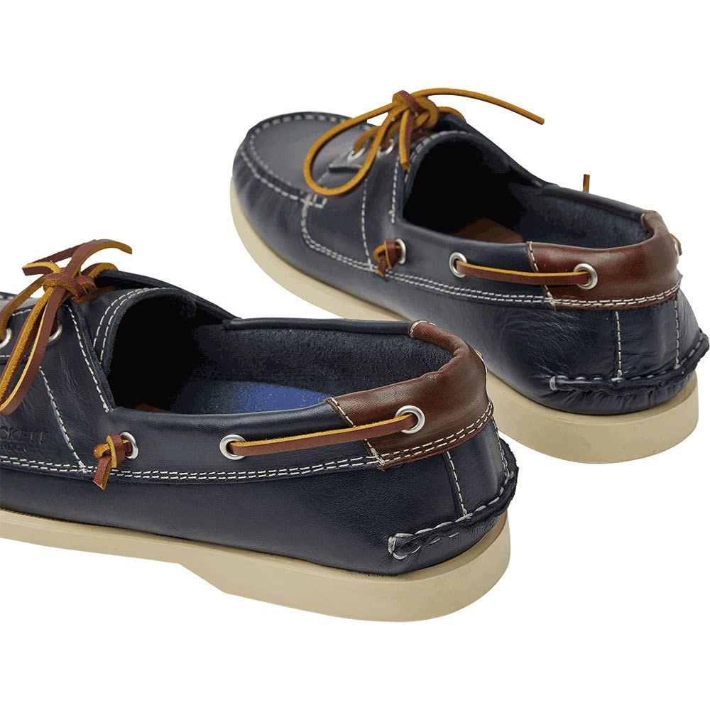 Hackett London Men's Classic Boat Shoes - Comfortable Leather Deck Shoes for Sailing, Casual Wear & Outdoor Activities