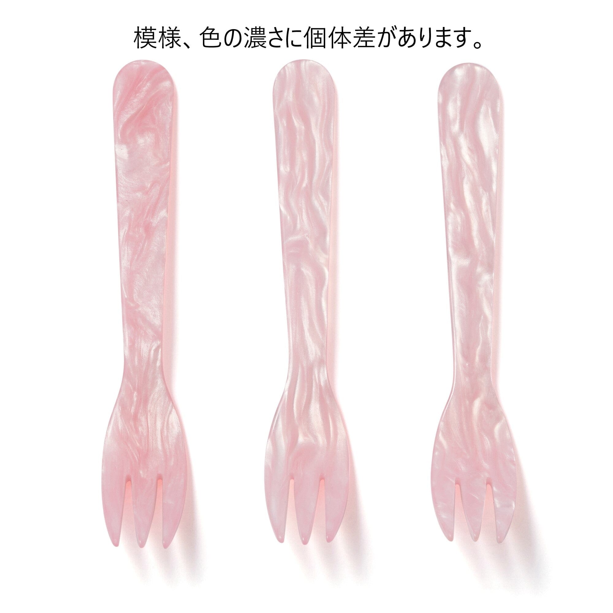 Elegant Pink Marble Dessert Forks - Set of 6 Stainless Steel Cake Forks for Parties, Weddings, and Tea Time Desserts