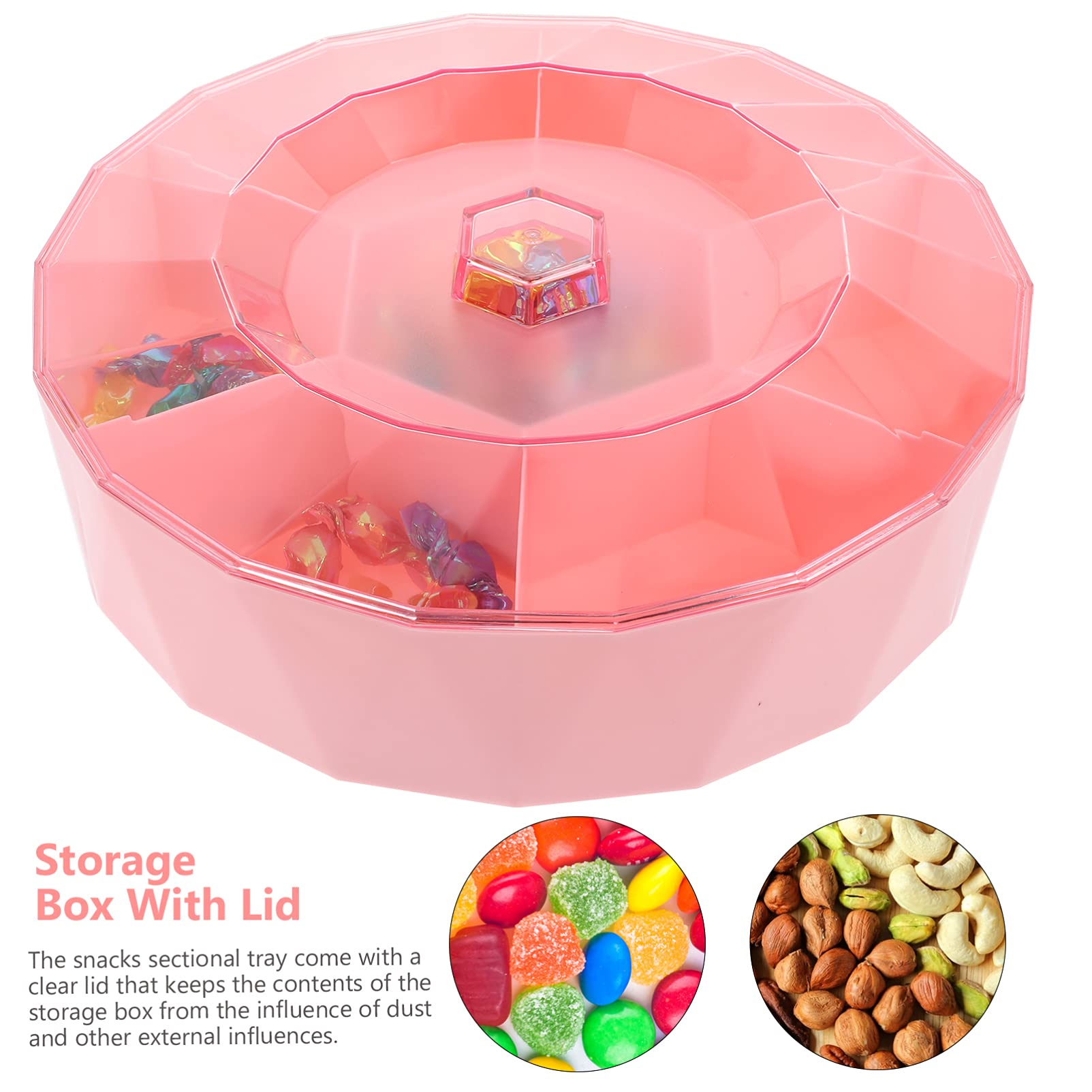 Stylish Hemoton Plastic Dessert Plate Box - Perfect for Candy, Fruit Display & Party Decorations | Ideal for Birthdays, Weddings & Home Decor