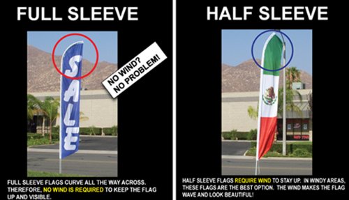 15ft Feather Banner Flag Set with Vacuum Pole Kit & Ground Stake - Outdoor Car Wash Advertising, Business Promotion, Grand Openings & Events