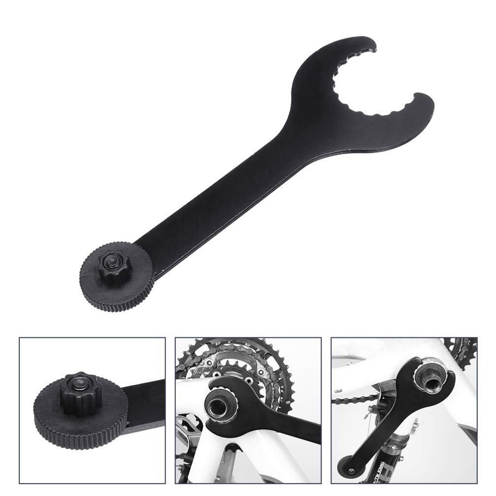 FAVOMOTO Bike Crankset Removal Tool - Integrated Center Shaft Wrench for Bicycle Bottom Bracket, Center Axle BB Wrench | Perfect for Crankset Installation, Bike Repair & Maintenance | Essential Cycling Accessories for Home Mechanics & Bike Shops