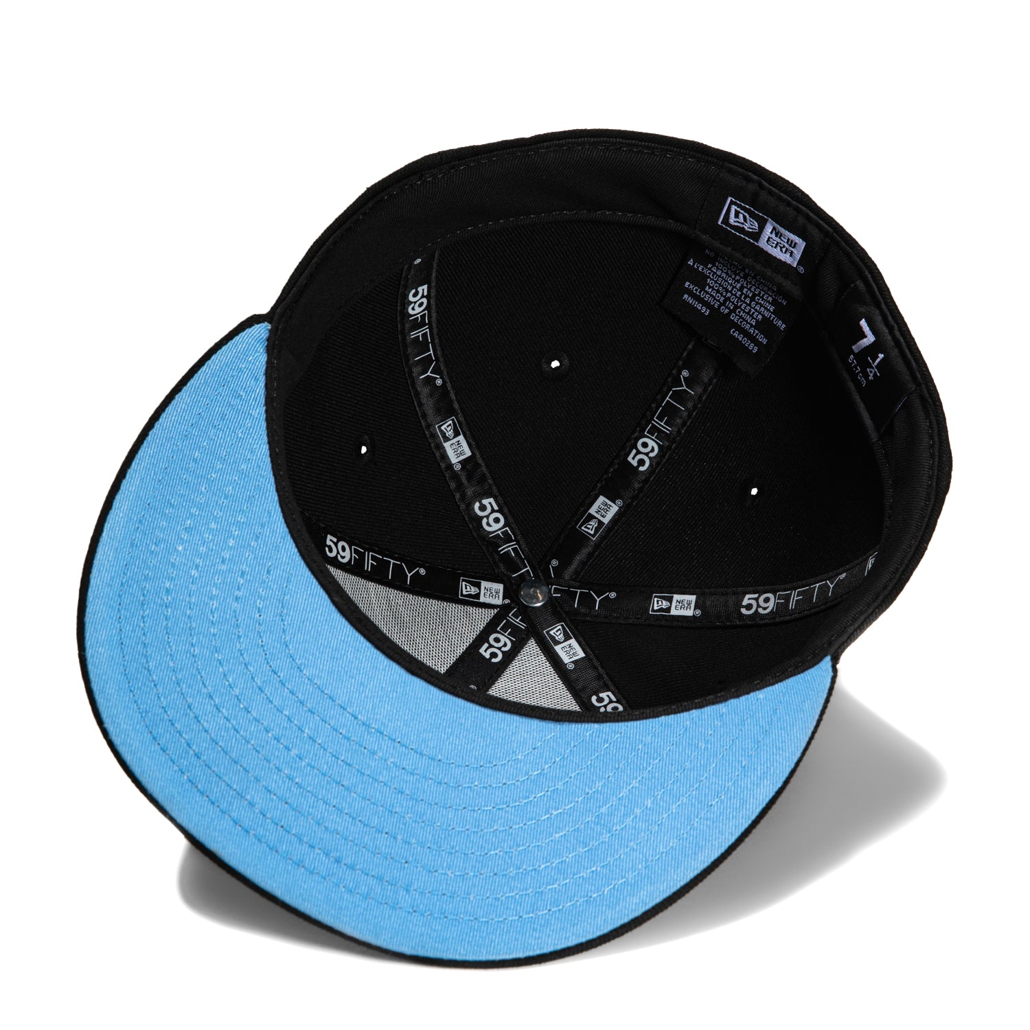New Era 59Fifty Yaquis de Obregon Baseball Cap - Black & Light Blue Snapback Hat for Men - Perfect for Baseball Games, Streetwear & Casual Outfits