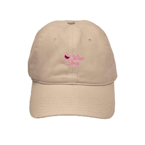 Khaki - Wine Diva Cap
