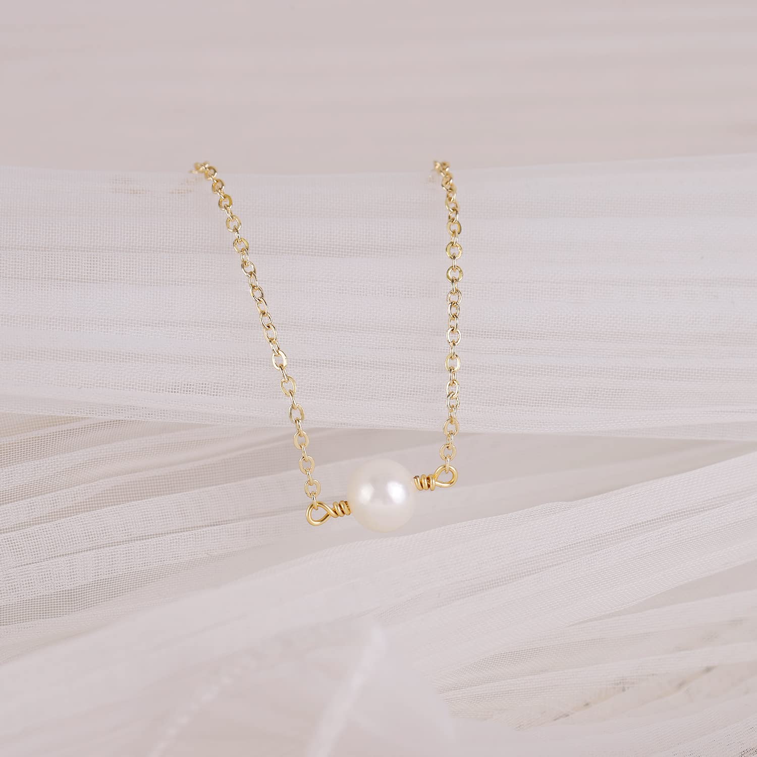 Elegant Women's 14K Gold Plated/Sterling Silver Satellite Bead Charm Bracelet - Minimalist Layered Chain Jewelry for Daily Wear & Special Occasions