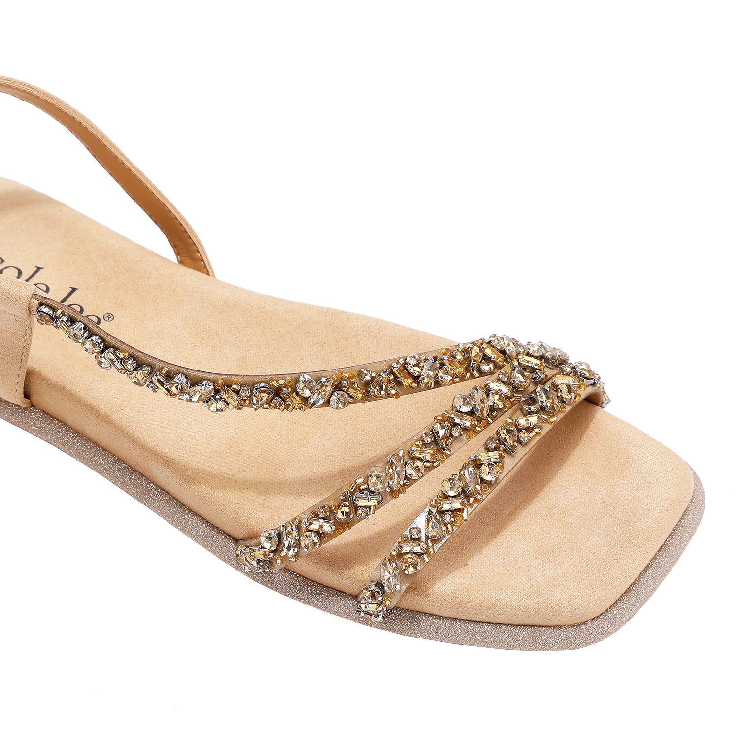 DANI Rhinestone Sandals for Women - Sparkly Gladiator Sandals with Crystals - Perfect for Weddings, Parties & Summer Outfits