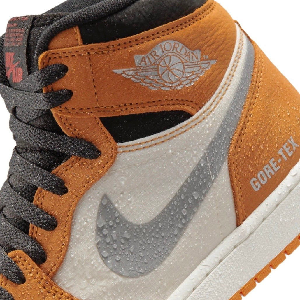 Air Jordan 1 Element GORE-TEX Light Curry Sneakers - Waterproof High-Top Basketball Shoes for Men - Perfect for Rainy Weather & Urban Streetwear Fashion