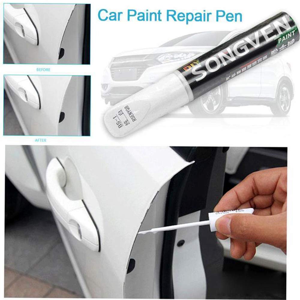 Universal Car Scratch Repair Paint Pen - Pro Mending & Scratch Remover for All Cars (White) | Fix Scratches, Chips & Paint Damage - Perfect for DIY Auto Touch-Ups & Detailing