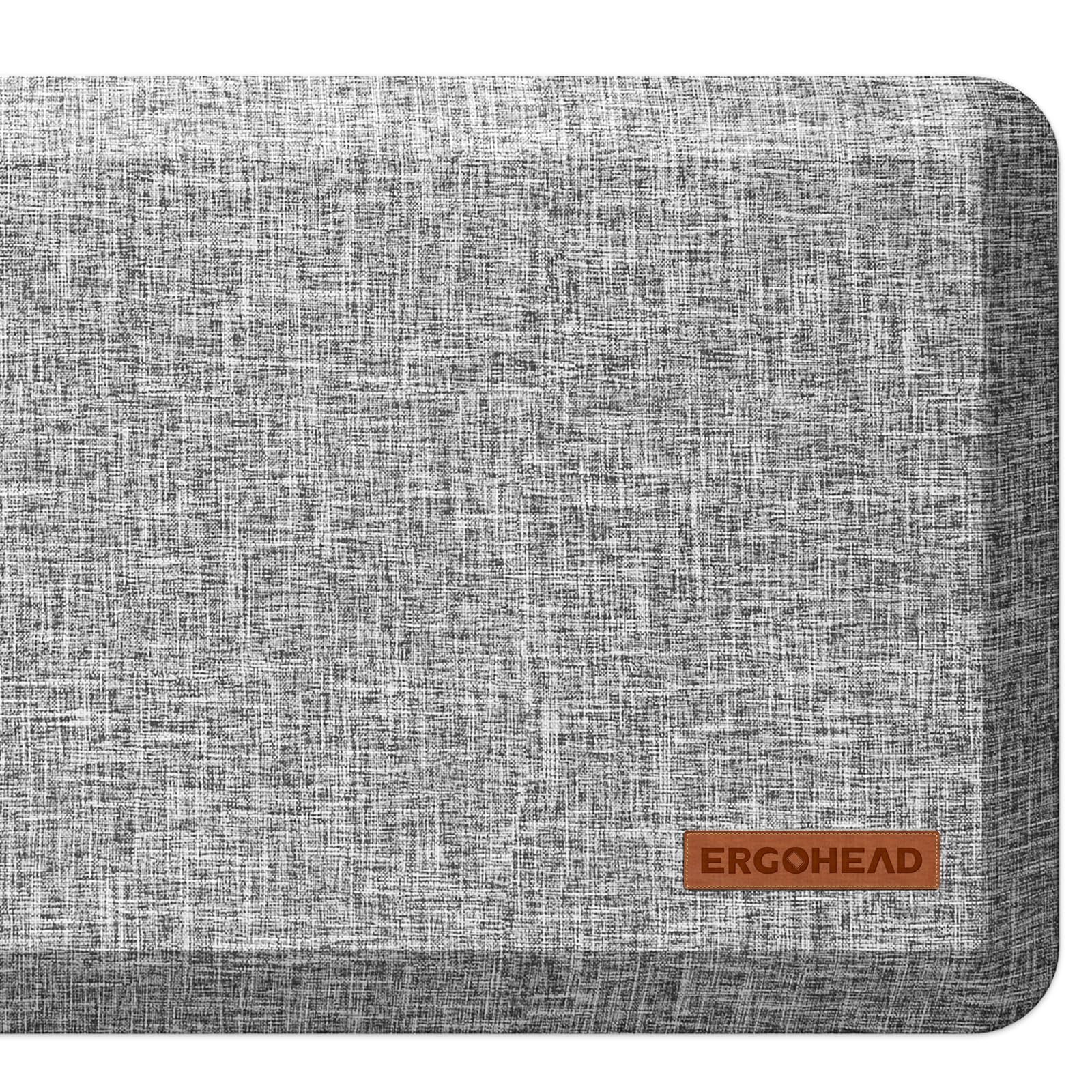 Anti-Slip 3/4 Inch Thick Anti-Fatigue Kitchen Floor Mat - Ergonomic Comfort Standing Mat for Home, Office & Garage - Waterproof Kitchen Runner (24x70 Inches, Light Gray) | Perfect for Cooking, Dishwashing & Long Standing Work