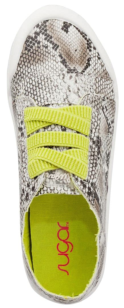 Women's Sugar Slip On Sneakers - Comfortable Canvas Loafers with No-Tie Laces, Cute Design - Perfect for Casual Wear, Walking, Travel & Everyday Comfort
