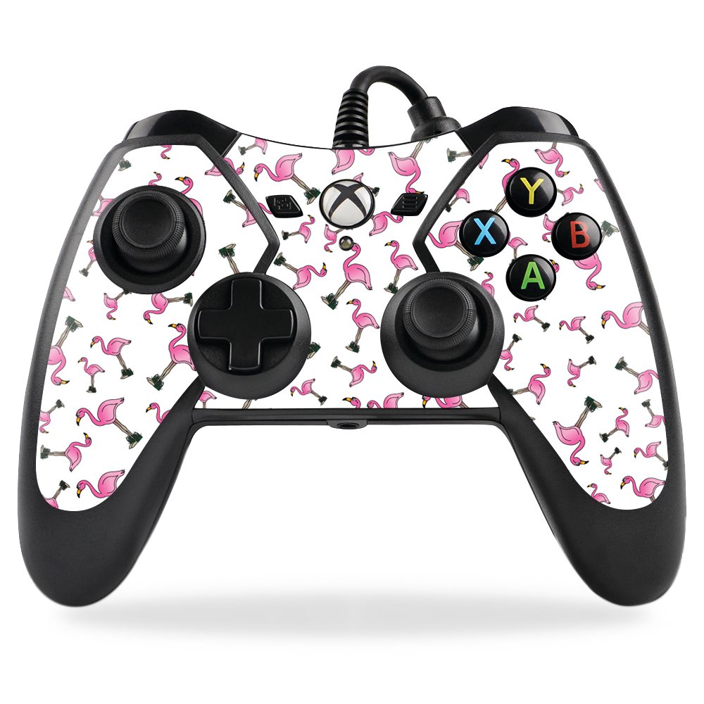 PowerA Pro Ex Xbox One Controller Skin - MightySkins Flamingo Design Protective Wrap Cover | Durable Vinyl Decal for Gaming, Streaming & Esports Tournaments
