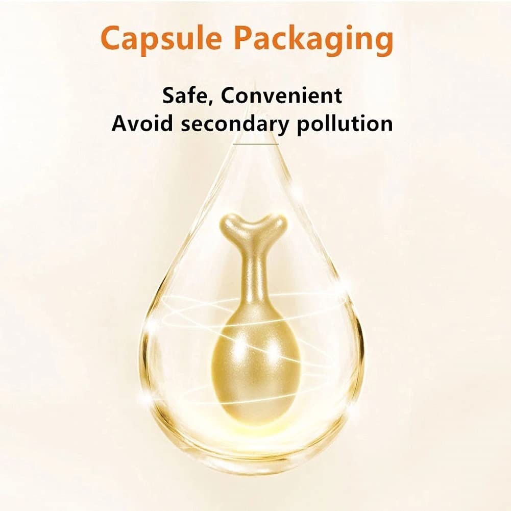 Best Anti-Aging Facial Oil with Hyaluronic Acid & Vitamin E - Whitening Serum Essence Capsules for Acne Spot Removal & Wrinkle Reduction - Perfect for Night Skincare Routine & Daily Moisturizing