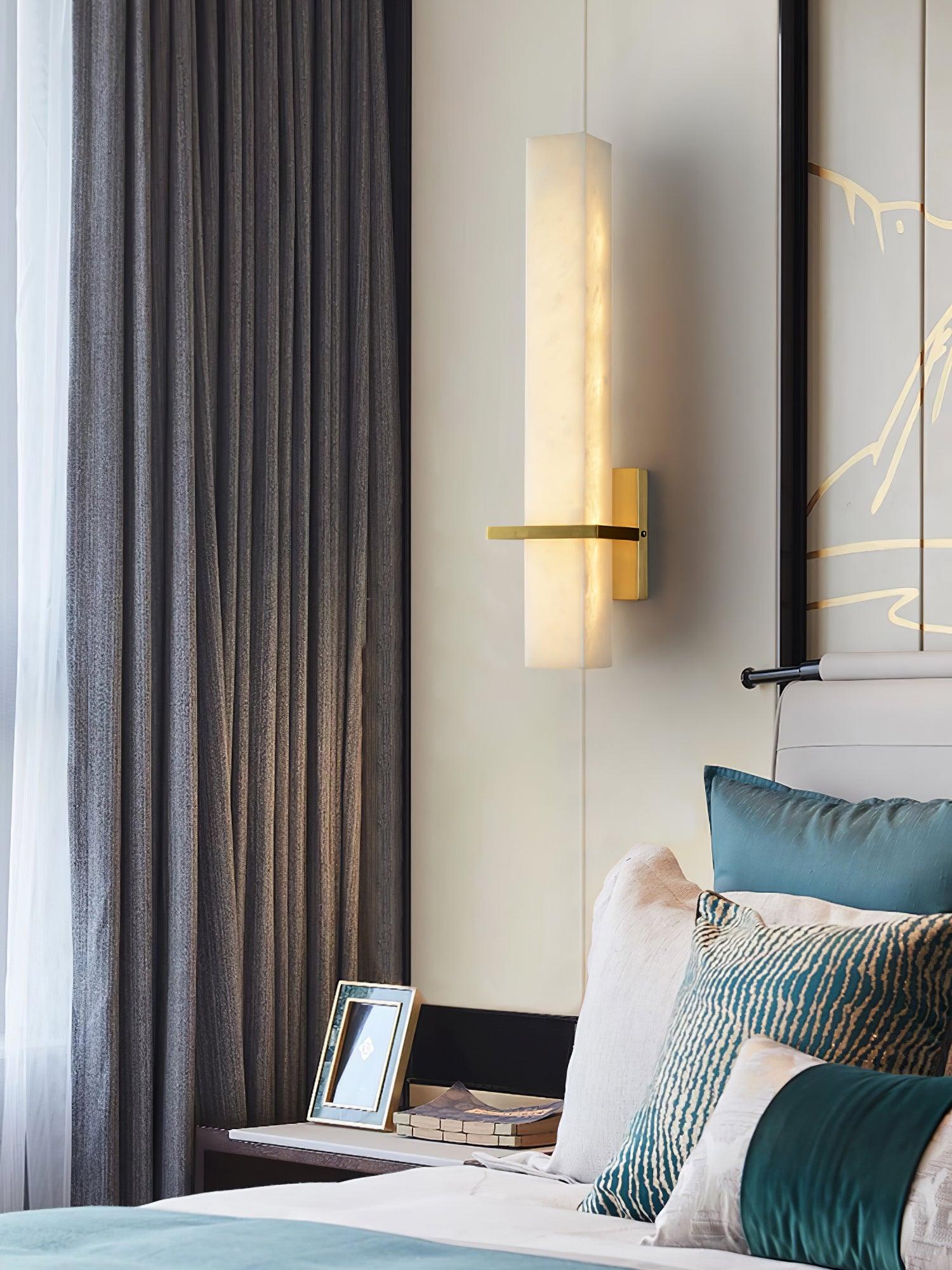 Elegant Milan Wall Sconce Light Fixture - Modern Brass Wall Lamp for Living Room, Bedroom & Hallway Lighting Decor