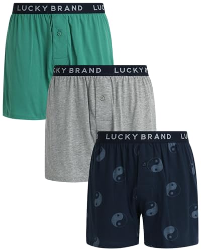 Heather Grey/Print/Bottle Green