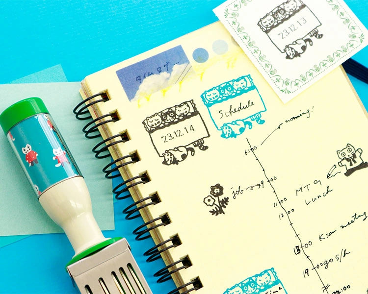 Yumi Kitagishi Rotating Date Stamp - Premium Hobonichi Planner Accessories for Journaling, Scrapbooking & Office Organization