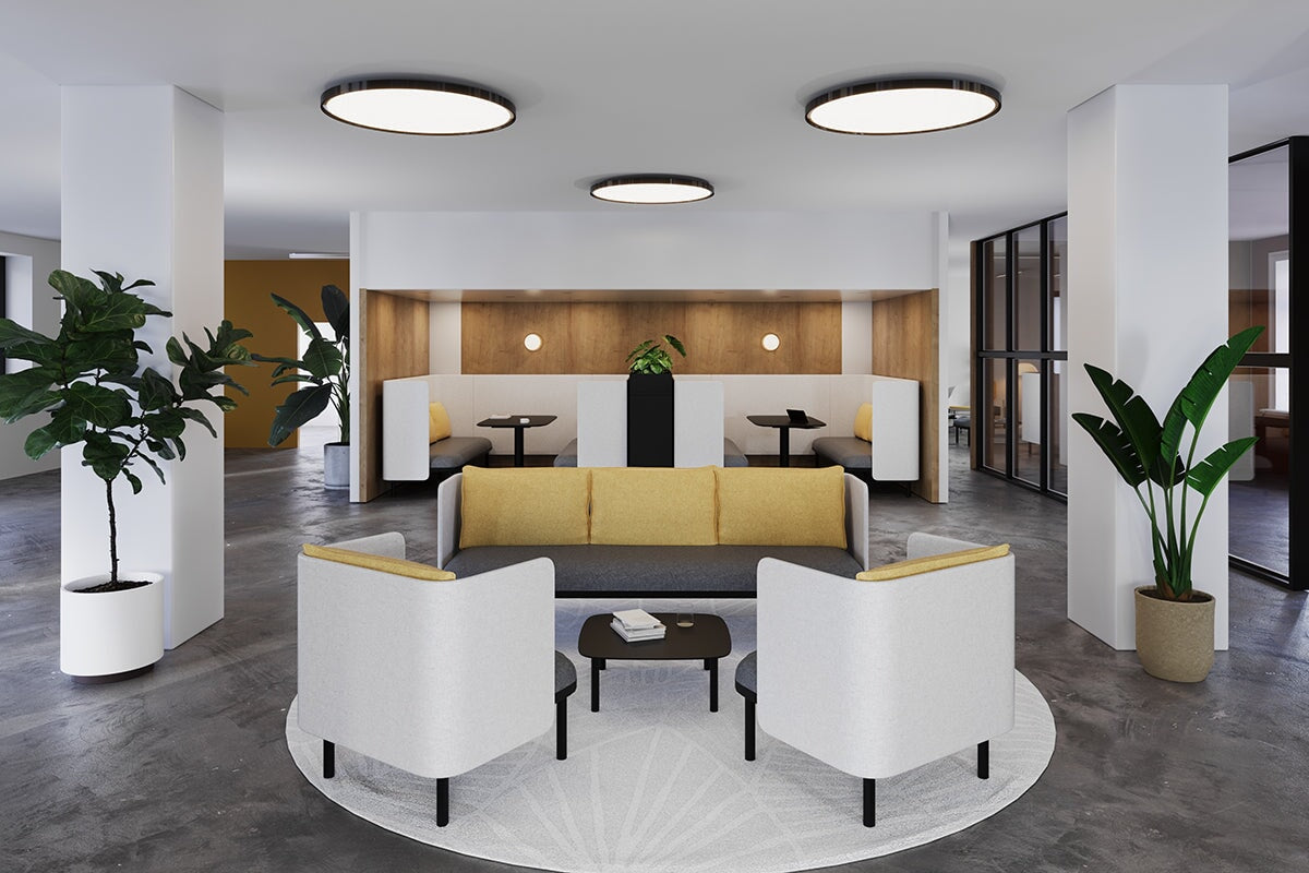Comfortable Two-Person Privacy Pod Booth for Office, Home & Libraries - Soundproof & Cozy Seating Solution