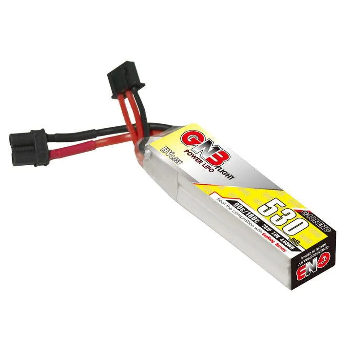 GNB 530mAh 2S 7.6V HV 90C LiPo Battery with XT30 Plug (2-Pack) - High Performance RC Drone & Airsoft Battery for FPV Racing and Mini Quadcopters