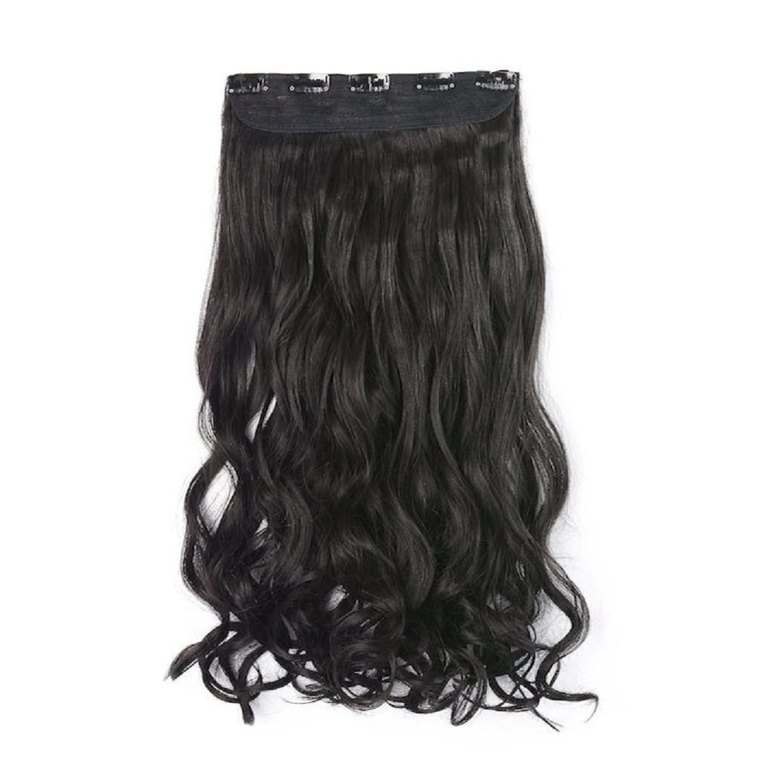 Stylish Curly Black Hair Extensions for Women - Natural Look & Volume - Perfect for Parties, Weddings & Everyday Wear