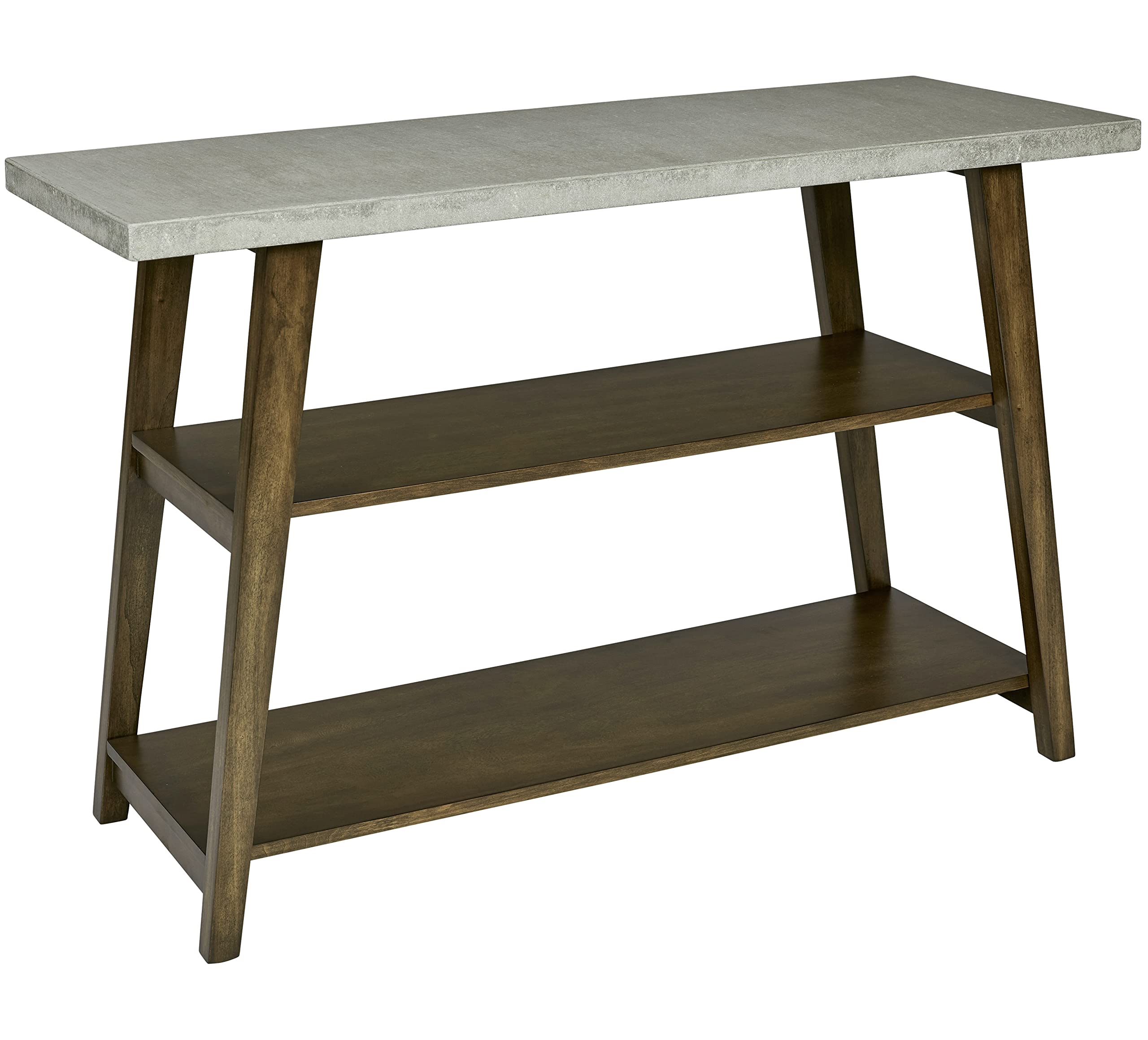 Progressive Furniture Jackson Sofa Console Table - Concrete Gray & Auburn Finish - Modern Living Room & Entryway Furniture for Stylish Home Decor