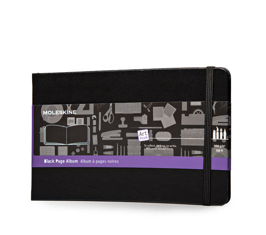 Moleskine Art Plus Page Album - Hard Cover Sketchbook for Artists, Drawing & Watercolor - Perfect for Sketching, Journaling & Creative Projects