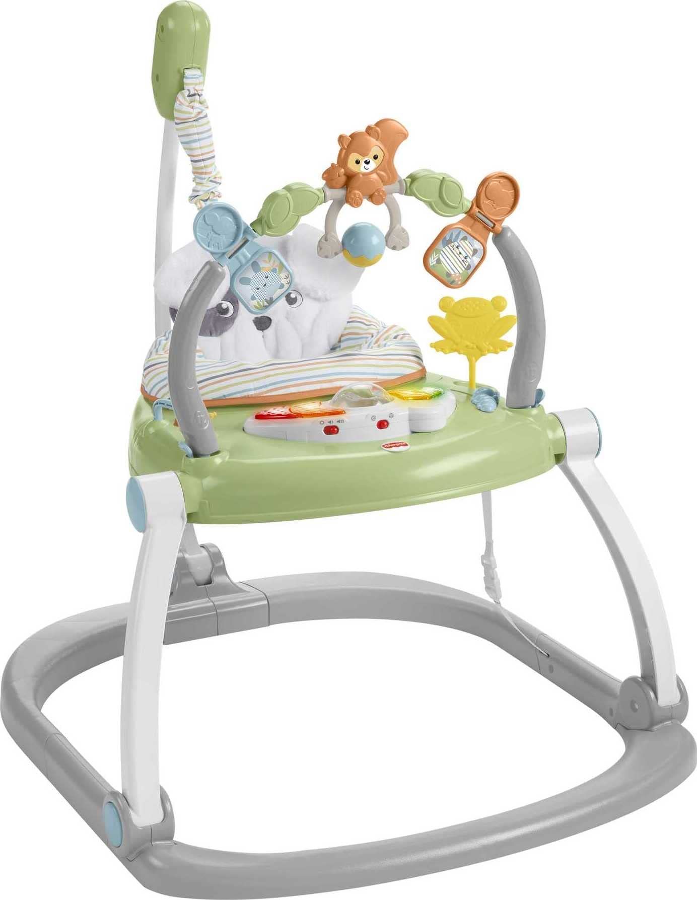 Fisher-Price Sweet Snugapuppy SpaceSaver Jumperoo Baby Activity Center with Lights, Sounds & Foldable Frame - Interactive Bouncer for Infants & Toddlers, Perfect for Playtime, Learning & Motor Skills Development
