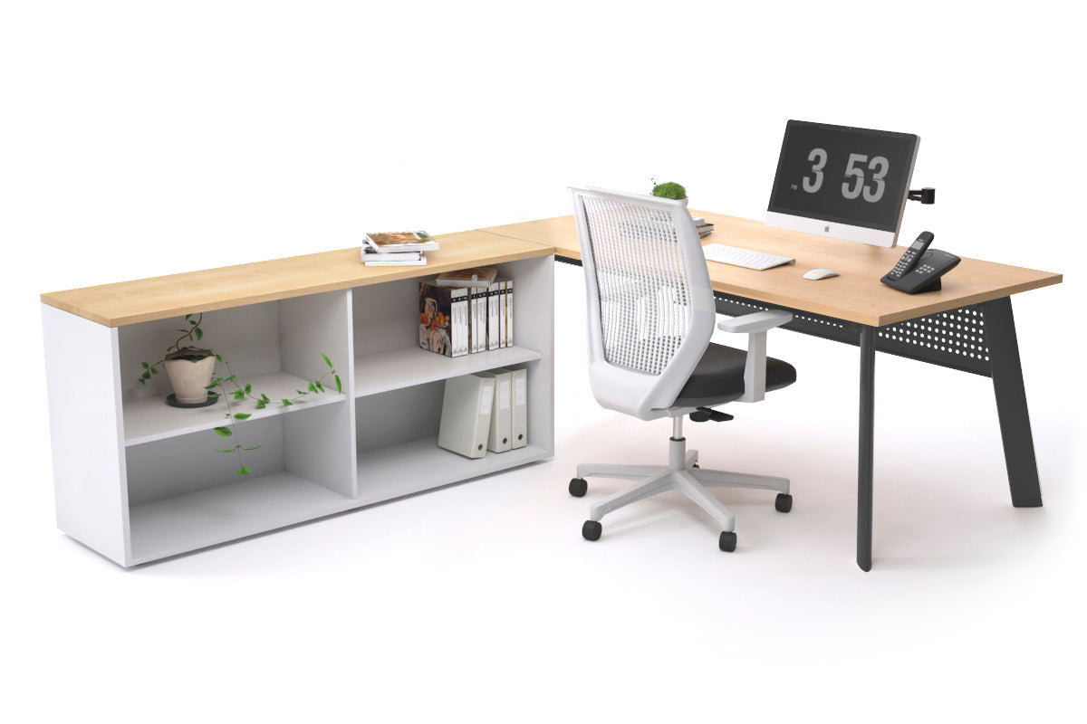 Switch Executive Setting With Uniform Spine Black Frame [1600L x 700W] - Premium Office Desk for Modern Workspace & Home Office