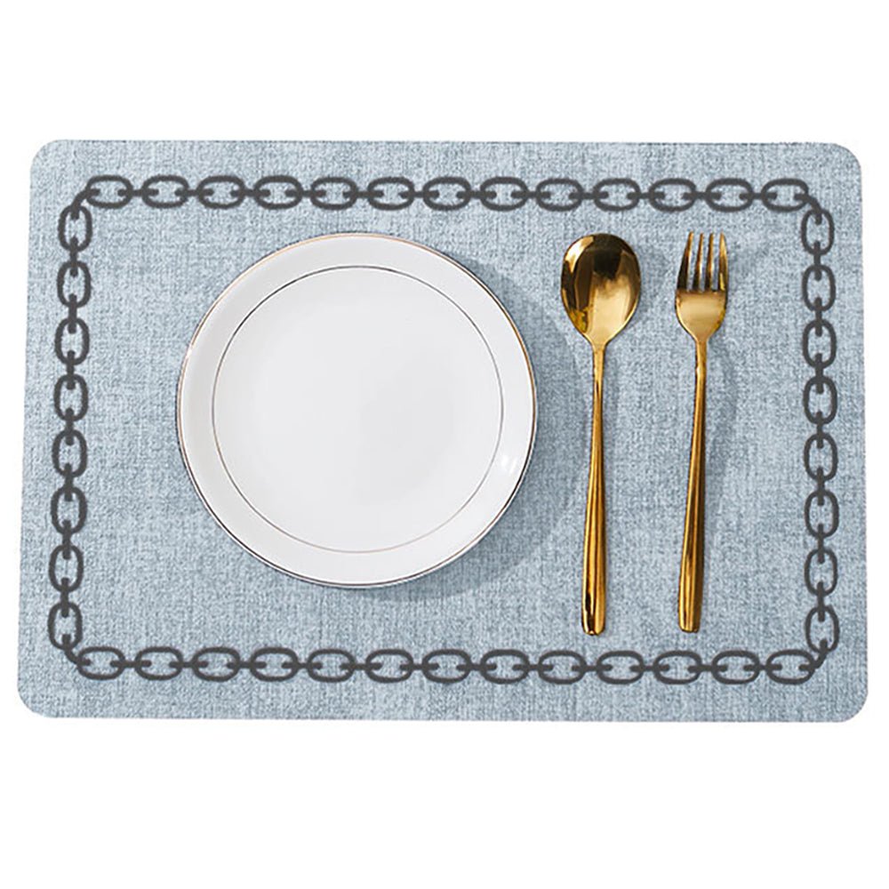 Premium Arkansas Faux Leather Placemats - Set of 4 Waterproof & Heat-Resistant Table Mats for Dining, Kitchen, or Party Decor - Elegant Home & Entertaining Essentials