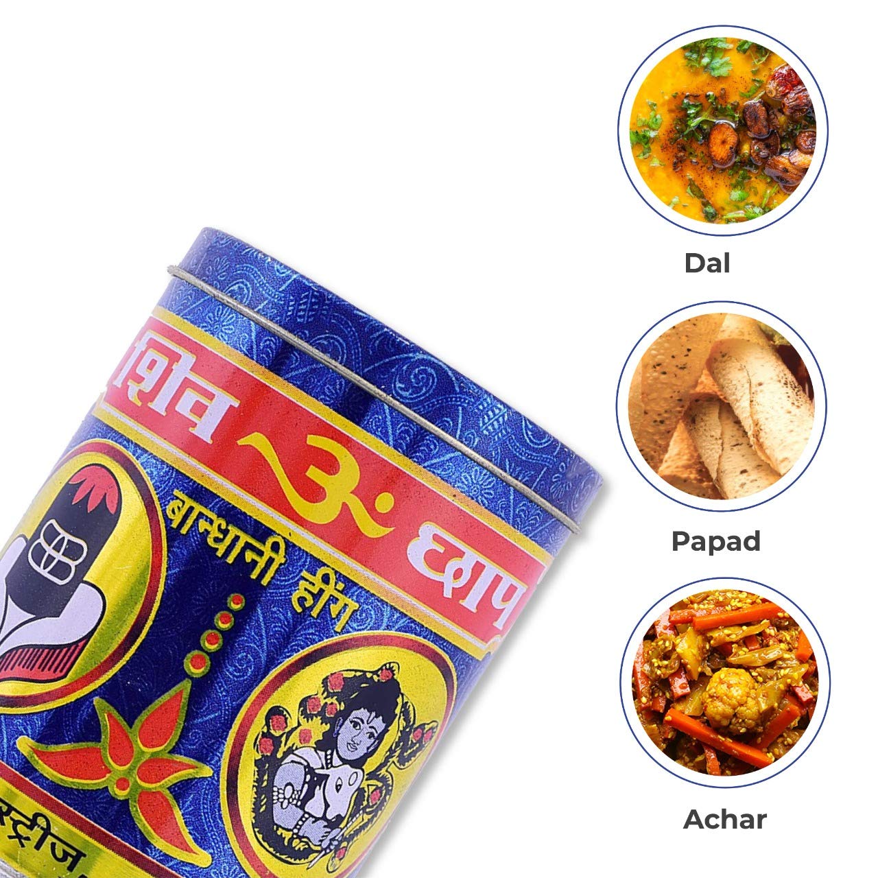 Shivom Brand Hathras Compound (Bandhani) Hing Powder - 100g | Agmark Certified | Garlic-Free & Onion-Free Asafoetida | Pure & Aromatic | Perfect for Cooking, Ayurvedic Remedies & Vegan Recipes