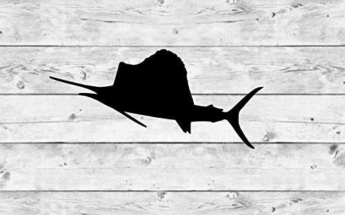 Premium Sailfish Vinyl Decal - Waterproof Sticker for Boats, Cars & Windows | Swordfish & Ocean Themed Wall Decor | Perfect for Marine Lovers & Nautical Home Decor