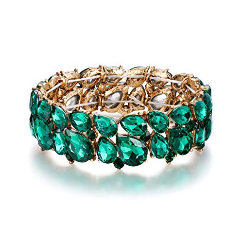 Green Antique Gold-Tone