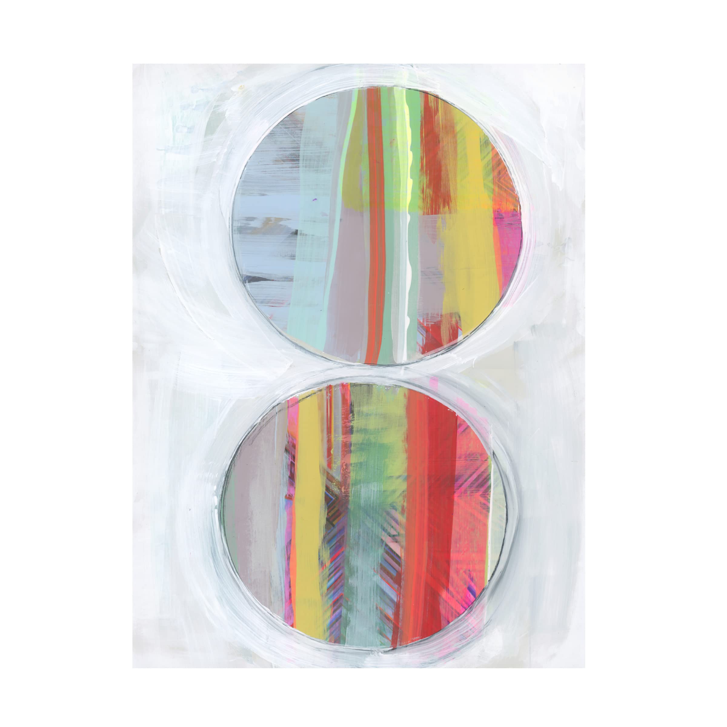 Bellissimo Art 'Art in Whites VI' Canvas Wall Art Print - 35x47 Inches - Modern Home Decor for Living Room, Bedroom & Office