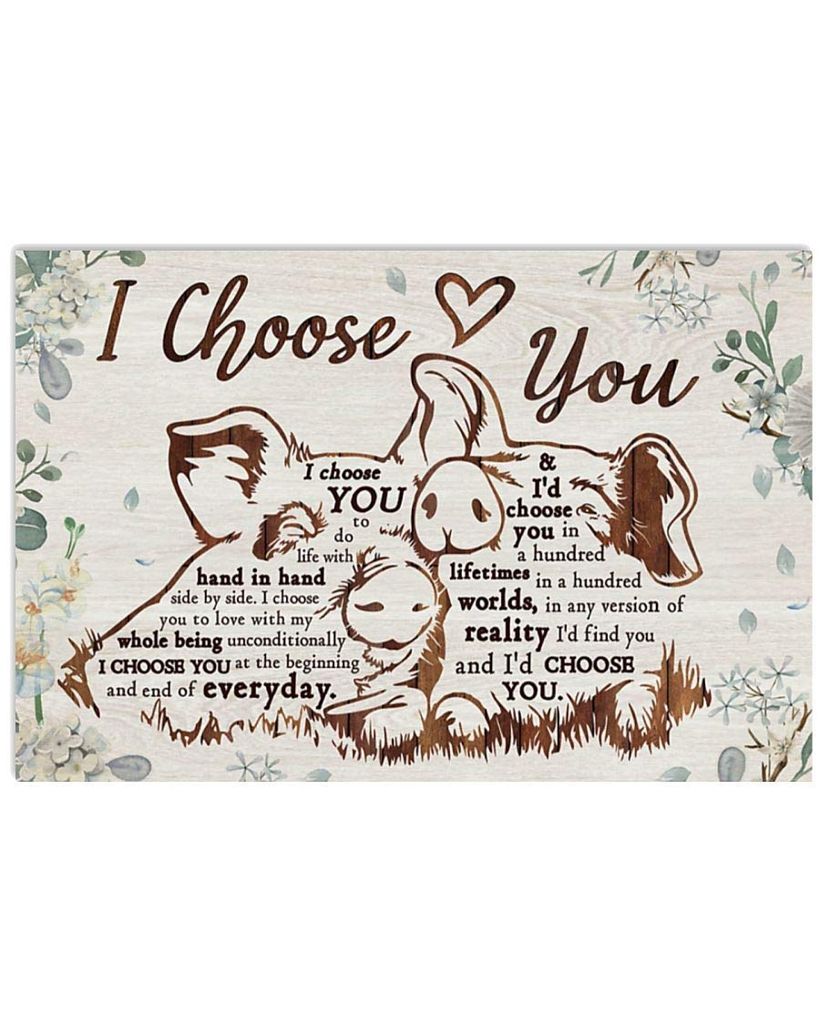 1000-Piece Pig Puzzle - 'I Choose You' Romantic Couple Jigsaw for Adults & Kids - Brain Teaser Game, Family Bonding Activity, Educational Toy - Perfect for Date Nights, Family Game Nights & Cognitive Development