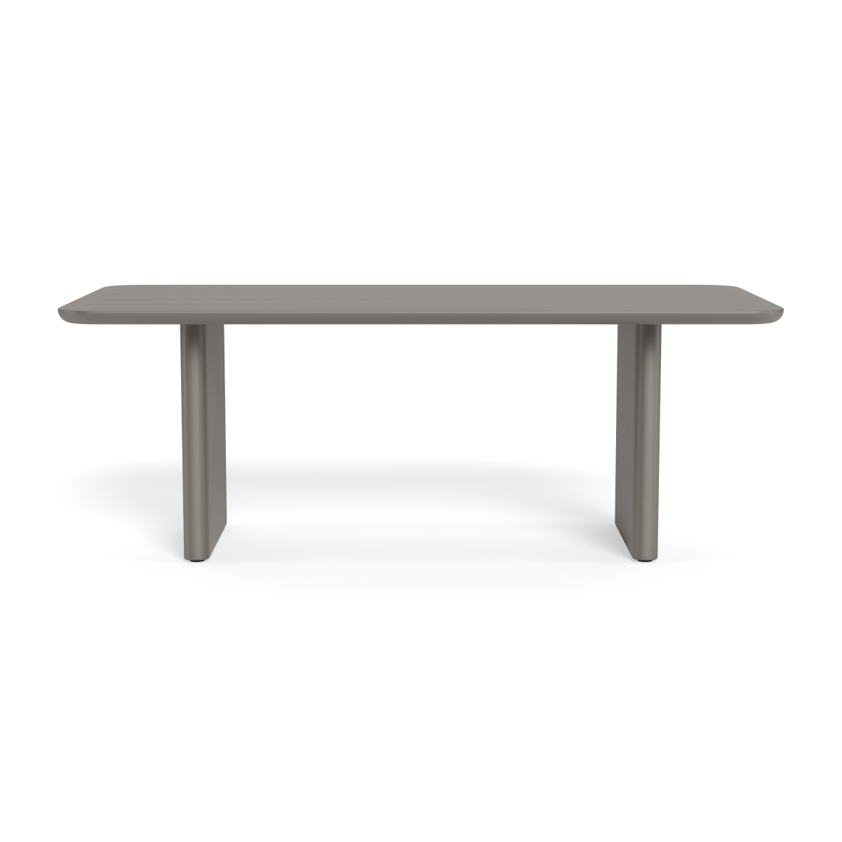 Victoria Aluminum Slatted Dining Table 81