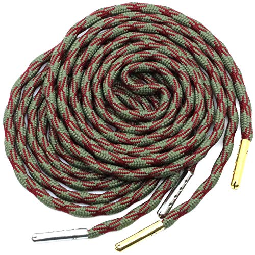 23 Khaki Burgundy:1 Pair Gold+1 Pair Silver Tips