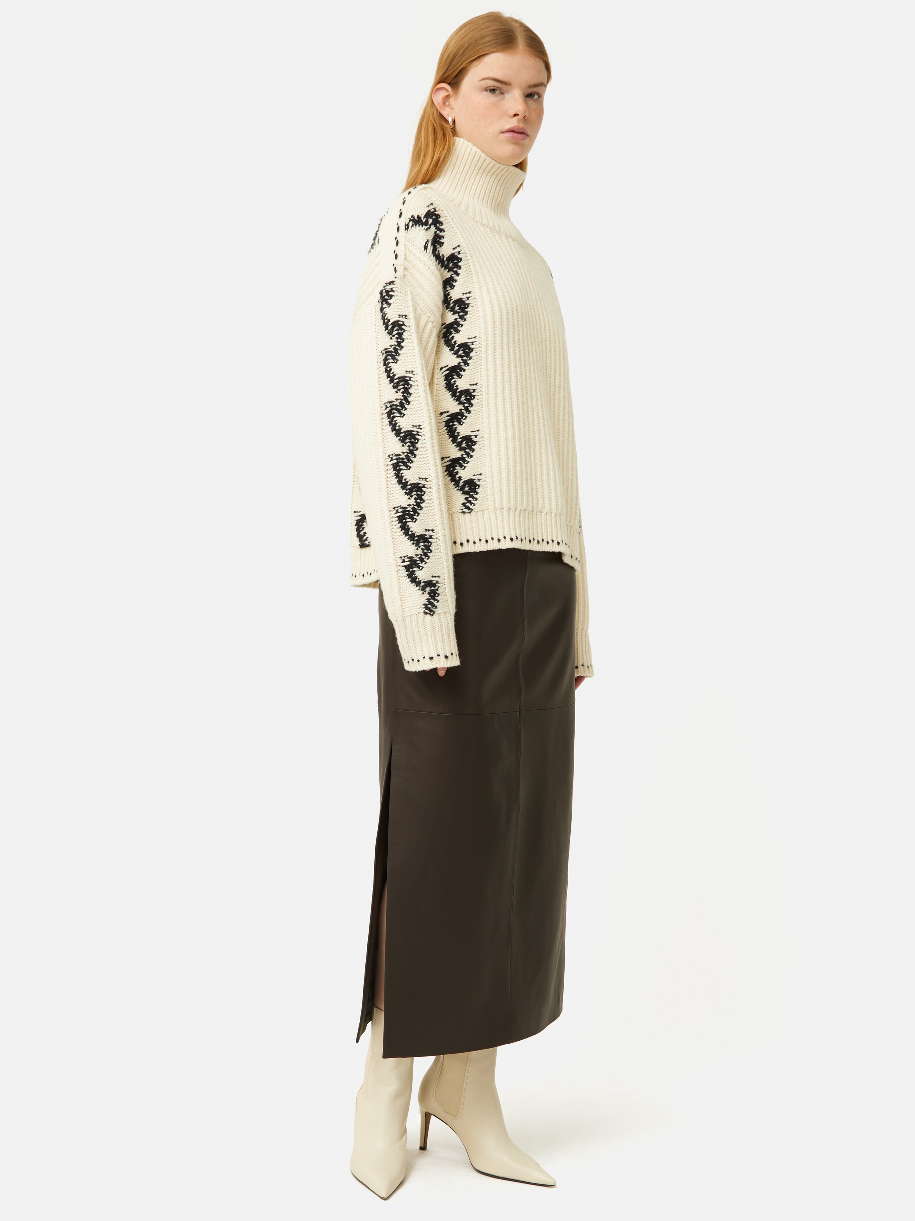 Premium Chocolate Brown Leather Maxi Skirt for Women - Elegant & Versatile Long Skirt for Office, Date Night & Special Occasions