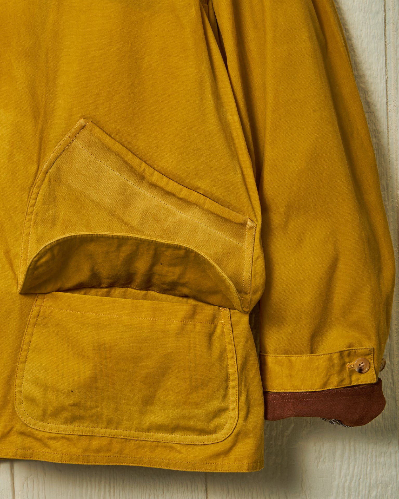 Gamekeeper Jacket - Goldenrod Waxed Canvas Outdoor Hunting Coat | Durable Water-Resistant Field Jacket for Hunting, Hiking & Camping
